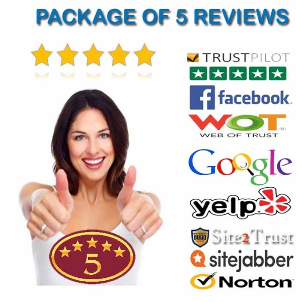 5 Permanent Verified 5 Stars Package 5 Permanent Verified 5 Stars Package